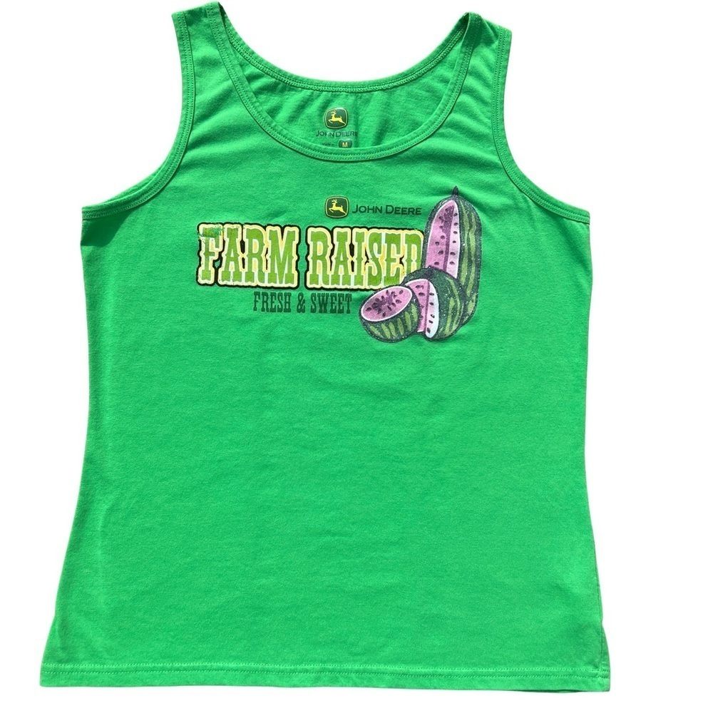 John Deere Green Tank Top - Farm Raised Design